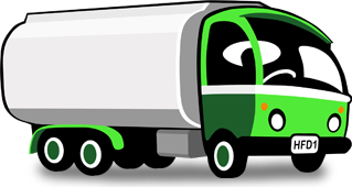 cartoon oil truck